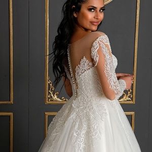 A_line wedding dress/chic/robe de mariée